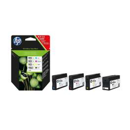 HP - 950XL/951XL - C2P43AE - Pack de 4 cartouches d'encre - noir