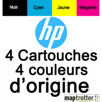 HP - 950XL/951XL - C2P43AE - Pack de 4 cartouches d'encre - noir, cyan,  magenta, jaune - produit d'origine - 1500 pages noir - 2300 pages couleur