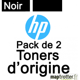 HP - 35A - Pack de 2 Toners noirs - CB435AD - 1500 pages x 2 HP - 35A - Pack de 2 Toners noirs - CB435AD - 1500 pages x 2