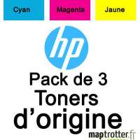  HP - 304A - Pack de 3  toners cyan, magenta, jaune - CF372AM 