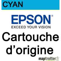  Epson - T7552 - Cartouche d'encre cyan - 4000 pages - C13T755240 