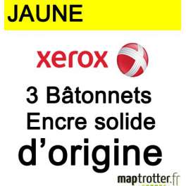  Xerox - 108R00725 - Cartouche d'encre solide - jaune - d'origine - 3 bâtonnets - 3400 pages au total 