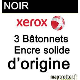 Xerox - 108R00668 - Cartouche d'encre solide - noir - d'origine - 3 bâtonnets - 3000 pages au total 