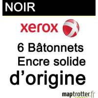  Xerox - 108R00672 - 6 bâtons d'encre solide - noir - d'origine - 6000 pages 