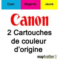  Canon - BCI-16 - Pack de 2 cartouches d'encre couleur - 9818A002 