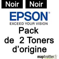  Epson - S050594 - Pack 2 toners noirs - 6000 pages x 2 - C13S050594 
