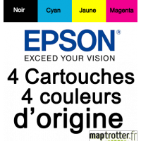  Epson - T0615 - Multipack - Cartouche d'encre   N, C, M, J - série Ourson - C13T06154010 