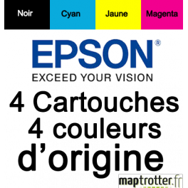 Epson - T0615 - Multipack - Cartouche d'encre N, C, M, J - série Ourson - C13T06154010 Epson - T0615 - Multipack - Cartouche d'encre N, C, M, J - série Ourson - C13T06154010