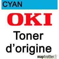 OKI - 46507507 - Toner cyan d'origine - 6 000 pages 