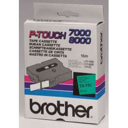 Brother - TX751 - Ruban - Noir/Vert