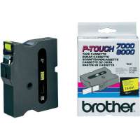 Brother - TX641 - 18 mm Noir/Jaune laminé (15 m) 