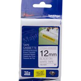 Brother - TZE-S231 - Ruban - Noir/Blanc - 12 mm - Rouleau (1,2 cm x 8 m) - laminé adhésif renforcé Brother - TZE-S231 - Ruban - Noir/Blanc - 12 mm - Rouleau (1,2 cm x 8 m) - laminé adhésif renforcé