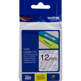 Brother - TZE-M31 - Ruban - Noir/Transparent mat 12 mm - Rouleau (1,2 cm x 8 m) - laminé Brother - TZE-M31 - Ruban - Noir/Transparent mat 12 mm - Rouleau (1,2 cm x 8 m) - laminé