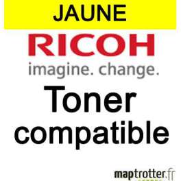 Ricoh - MPC400E/841553 - Toner compatible - jaune