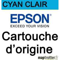 Epson - T7605 - Cartouche d'encre cyan clair - produit d'origine - 25.9ml - 2400 pages - C13T76054010