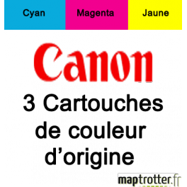 Canon - Multipack CLI-8 C + CLI-8 M + CLI-8 Y - produit d'origine - 0621B029 Canon - Multipack CLI-8 C + CLI-8 M + CLI-8 Y - produit d'origine - 0621B029