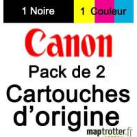 Canon - PGI-1500XL BK/C/M/Y - Cartouche d'encre noire + Tri color  - produit d'origine 1.500 pages - 9182B004