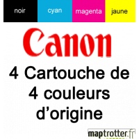 Canon - CLI-571 C/M/Y/BK - produit d'origine - 0386C005