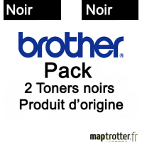Brother - TN3390TWIN - Pack de 2 toner TN-3390 - noir - produit d'origine