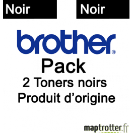 Brother - TN3390TWIN - Pack de 2 toner TN-3390 - noir - produit d'origine