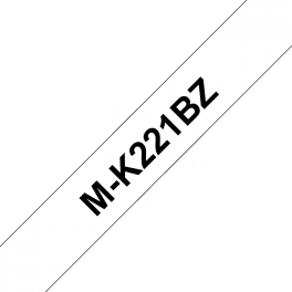 Brother - M-K221BZ - Ruban - Noir/Blanc - 9 mm - (0,9 cm x 8 m) Brother - M-K221BZ - Ruban - Noir/Blanc - 9 mm - (0,9 cm x 8 m)
