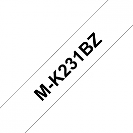 Brother - MK231BZ - Ruban - Noir/Blanc - 12 mm - Rouleau (1,2 cm x 8 m)