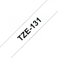 Brother - TZE-131 - Etiquettes - Noir sur Transparent - Rouleau (12 mm x 8 m) - autocollant lamainé
