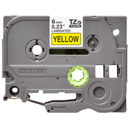 Brother - TZE-611 - Etiquettes - Noir sur Jaune - 6 mm - Rouleau (0,6 cm x 8 m) - autocollant laminé Brother - TZE-611 - Etiquettes - Noir sur Jaune - 6 mm - Rouleau (0,6 cm x 8 m) - autocollant laminé