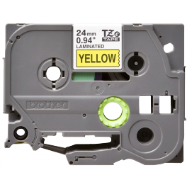 Brother - TZE-651 - Etiquettes - Noir sur Jaune 24 mm - Rouleau (2,4 cm x 8 m) - autocollant laminé Brother - TZE-651 - Etiquettes - Noir sur Jaune 24 mm - Rouleau (2,4 cm x 8 m) - autocollant laminé