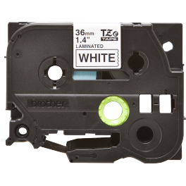 Brother - TZE-261 - Etiquettes - Noir sur Blanc - Rouleau (36 mm x 8 m) - autocollant laminé