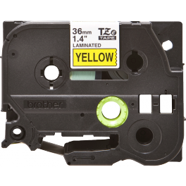 Brother - TZE-661 - Etiquettes - Noir sur Jaune - 36 mm - Rouleau (3,6 cm x 8 m) - autocollant laminé Brother - TZE-661 - Etiquettes - Noir sur Jaune - 36 mm - Rouleau (3,6 cm x 8 m) - autocollant laminé