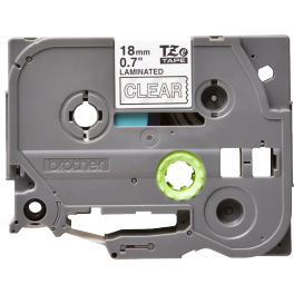 Brother - TZE-145 - Etiquettes - Blanc sur Transparent - Rouleau (18 mm x 8 m) - autocollant lamainé Brother - TZE-145 - Etiquettes - Blanc sur Transparent - Rouleau (18 mm x 8 m) - autocollant lamainé