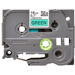 Brother - TZE-741 - Etiquettes - Noir sur Vert - 18 mm - Rouleau (1,8 cm x 8 m) - autocollant laminé Brother - TZE-741 - Etiquettes - Noir sur Vert - 18 mm - Rouleau (1,8 cm x 8 m) - autocollant laminé