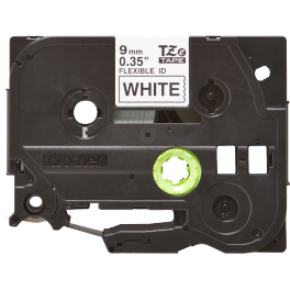 Brother - TZE-FX221 - Etiquettes - Noir sur Blanc 9 mm - Rouleau (0,9 cm x 8 m) - laminé flexi ID Brother - TZE-FX221 - Etiquettes - Noir sur Blanc 9 mm - Rouleau (0,9 cm x 8 m) - laminé flexi ID