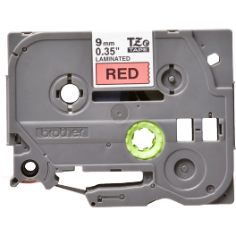 Brother - TZE-421 - Etiquettes - Noir sur Rouge 9 mm - Rouleau (0,9 cm x 8 m) - autocollant laminé Brother - TZE-421 - Etiquettes - Noir sur Rouge 9 mm - Rouleau (0,9 cm x 8 m) - autocollant laminé