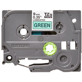 Brother - TZE-721 - Etiquettes - Noir sur Vert - 9 mm - Rouleau (0,9 cm x 8 m) - autocollant laminé Brother - TZE-721 - Etiquettes - Noir sur Vert - 9 mm - Rouleau (0,9 cm x 8 m) - autocollant laminé