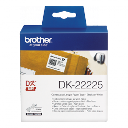 Brother - DK-22225 - Ruban continu support papier adhésif de 30 m et largeur 38 mm