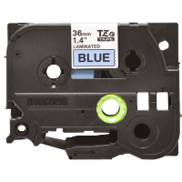 Brother - TZE-561 - Etiquettes - Noir sur Bleu - 36 mm - Rouleau (3,6 cm x 8 m) - autocollant laminé