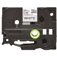 Brother - TZE-FX251 - Etiquettes - Noir sur Blanc - 24 mm - Rouleau (2,4 cm x 8 m) - laminé flexi ID