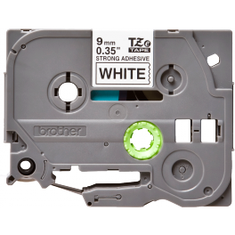 Brother - TZE-S221 - Etiquettes - Noir sur Blanc - 9 mm - Rouleau (0,9 cm x 8 m) - laminé adhésif renforcé Brother - TZE-S221 - Etiquettes - Noir sur Blanc - 9 mm - Rouleau (0,9 cm x 8 m) - laminé adhésif renforcé