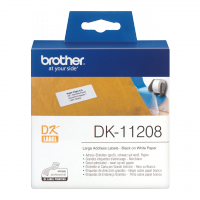 Brother - DK-11208 - Etiquettes pour adresses larges (38 x 90 mm) papier - 400 étiquettes 