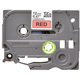 Brother - TZE-431 - Etiquettes - Noir sur Rouge 12 mm - Rouleau (1,2 cm x 8 m) - autocollant laminé Brother - TZE-431 - Etiquettes - Noir sur Rouge 12 mm - Rouleau (1,2 cm x 8 m) - autocollant laminé