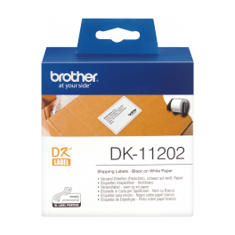 Brother - DK-11202 - Etiquettes d'expédition 62 x 100 mm - 300 étiquettes Brother - DK-11202 - Etiquettes d'expédition 62 x 100 mm - 300 étiquettes