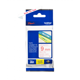 Brother - TZE-222 - Etiquettes - Rouge sur Blanc - Rouleau (9 mm x 8 m) - autocollant lamainé Brother - TZE-222 - Etiquettes - Rouge sur Blanc - Rouleau (9 mm x 8 m) - autocollant lamainé