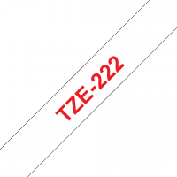 Brother - TZE-222 - Etiquettes - Rouge sur Blanc - Rouleau (9 mm x 8 m) - autocollant lamainé