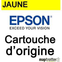 Epson - 16 - T1624 - Cartouche d'encre jaune - produit d'origine- série plume - 165 pages - C13T16244010