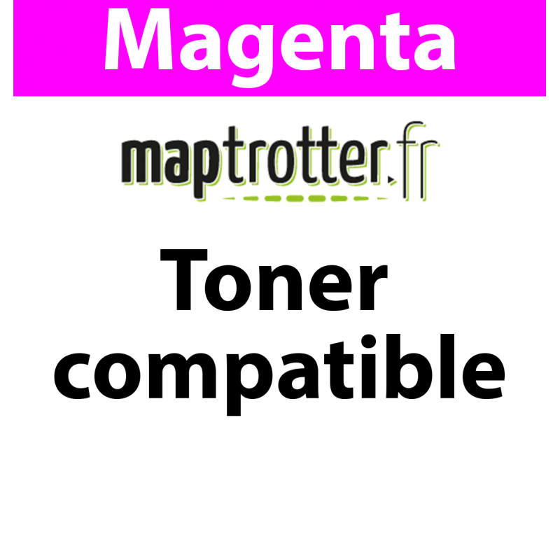 Q5953A - 642A - Toner Maptrotter pour HP - encre ISO/IEC 19752 - magenta - 10 000 pages - fabriqué en Allemagne - Référence : RE
