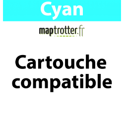 LC-1240C - Cartouche d'encre cyan Maptrotter compatible Brother - 885 pages - rarm 