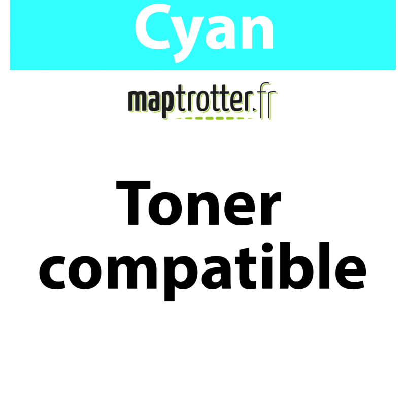 046H C - 1253C002 - Toner Maptrotter compatible Canon - cyan - 5 000 pages - Référence : RE19011315 