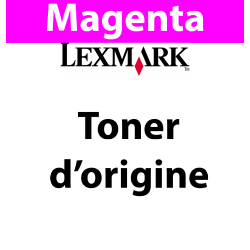 Lexmark - 74C20M0 - Toner magenta - produit d'origine - 3 000 pages 